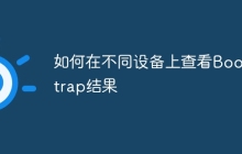 如何在不同设备上查看Bootstrap结果