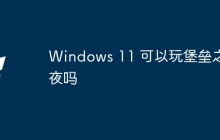 Windows 11 可以玩堡垒之夜吗