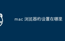 mac 浏览器的设置在哪里