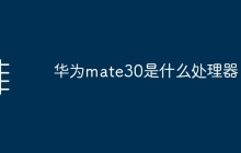 华为mate30是什么处理器