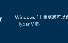 Windows 11 家庭版可以运行 Hyper V 吗