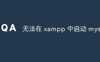 Cannot start mysql in xampp