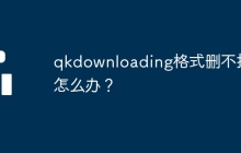 qkdownloading格式删不掉怎么办？