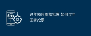 过年如何高效抢票 如何过年回家抢票