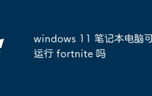 windows 11 笔记本电脑可以运行 fortnite 吗