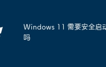 Windows 11 需要安全启动吗