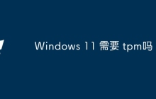 Windows 11 需要 tpm吗