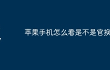 苹果手机怎么看是不是官换机