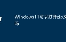 Windows11可以打开zip文件吗
