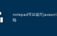 notepad可以运行javascript吗