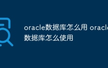 oracle数据库怎么用 oracle数据库怎么使用