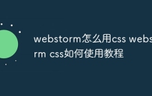webstorm怎么用css webstorm css如何使用教程