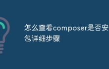 怎么查看composer是否安装包详细步骤