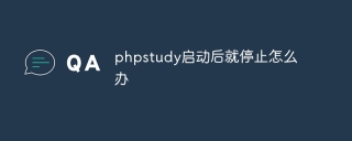 phpstudy启动后就停止怎么办