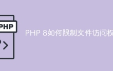 PHP 8如何限制文件访问权限