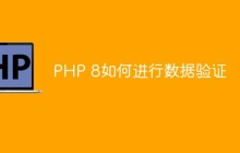 PHP 8如何进行数据验证