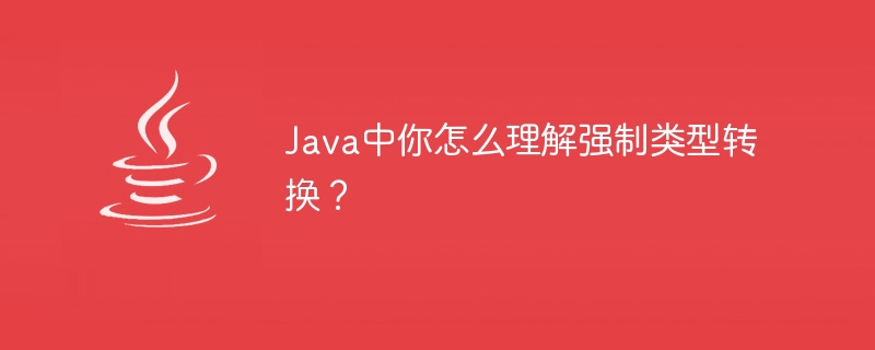 Java中你怎么理解强制类型转换？