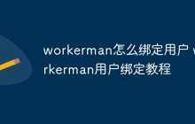 workerman怎么绑定用户 workerman用户绑定教程