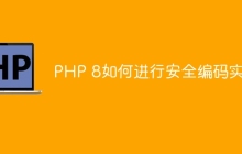 PHP 8如何进行安全编码实践