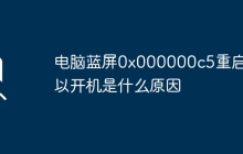 电脑蓝屏0x000000c5重启可以开机是什么原因