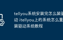 tellyou系统安装完怎么装驱动 itellyou上的系统怎么重装驱动系统教程