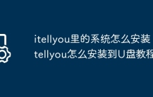 itellyou里的系统怎么安装 itellyou怎么安装到U盘教程