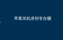 苹果耳机序列号在哪