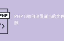 PHP 8如何设置适当的文件权限