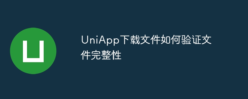 UniApp下载文件如何验证文件完整性