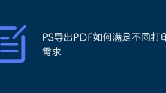 How to export PDF on PS to meet different printing needs