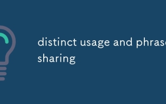 distinct usage and phrase sharing