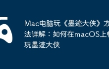 Mac电脑玩《墨迹大侠》方法详解：如何在macOS上畅玩墨迹大侠