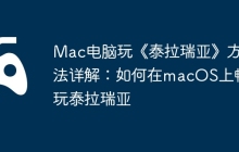 Mac电脑玩《泰拉瑞亚》方法详解：如何在macOS上畅玩泰拉瑞亚