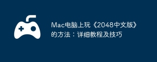 Mac电脑上玩《2048中文版》的方法：详细教程及技巧
