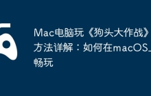 Mac电脑玩《狗头大作战》方法详解：如何在macOS上畅玩