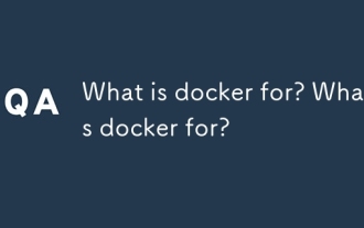 Docker의 Docker는 무엇입니까? Docker는 무엇입니까?