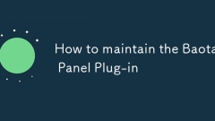 Comment maintenir le plug-in de panneau Baota