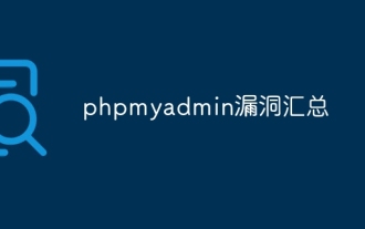 Summary of phpmyadmin vulnerabilities