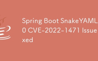 Spring Boot SnakeYAML 2.0 CVE-2022-1471 Issue Fixed
