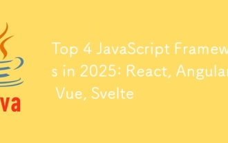 Top 4 JavaScript Frameworks in 2025: React, Angular, Vue, Svelte