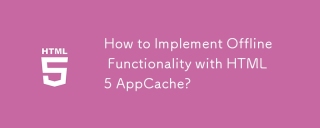 How to Implement Offline Functionality with HTML5 AppCache?