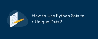 Comment utiliser des ensembles Python pour des données uniques?