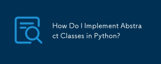 Comment implémenter des classes abstraites dans Python?
