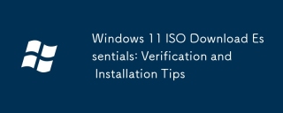 Windows 11 ISO Download Essentials: Verification and Installation Tips