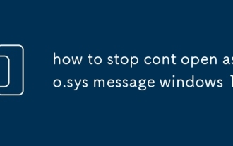 how to stop cont open asio.sys message windows 11