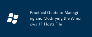 Practical Guide to Managing and Modifying the Windows 11 Hosts File