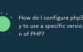 How do I configure phpStudy to use a specific version of PHP?