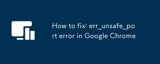 How to fix: err_unsafe_port error in Google Chrome
