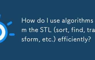 How do I use algorithms from the STL (sort, find, transform, etc.) efficiently?
