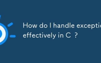 How do I handle exceptions effectively in C  ?